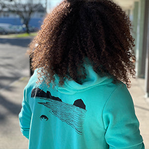 Crabby Beach *Limited Edition* Ultra Soft Zip up Hoodie - Unisex Teal