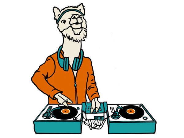 DJ LlamaRama T-Shirt - Unisex Heather Maroon