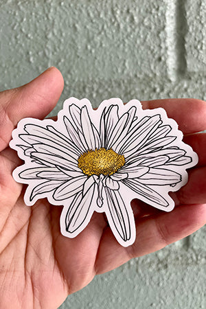 Daisy Flower Die-Cut Vinyl Stickers
