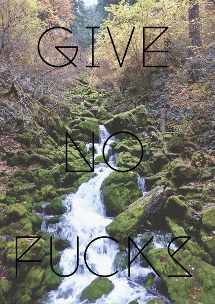 Give No Fucks Funny Postcard