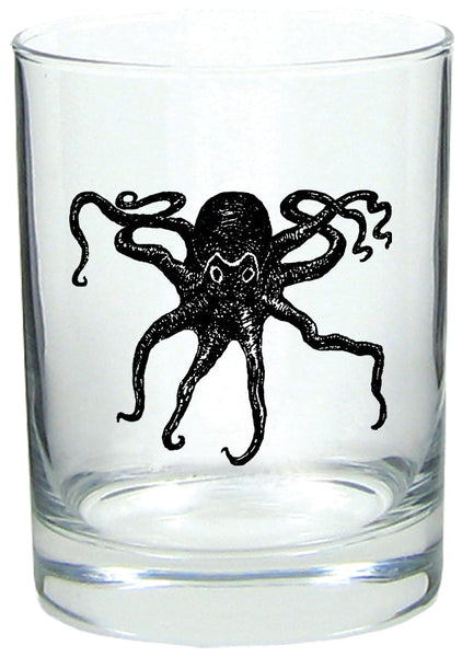 Octopus Kraken Lowball Rocks Glass