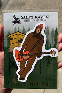 Mr Big On Bass Vinyl Stickers