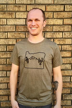 Oregon Map Mt Hood “Limited Edition” T-Shirt - Unisex Heather Olive