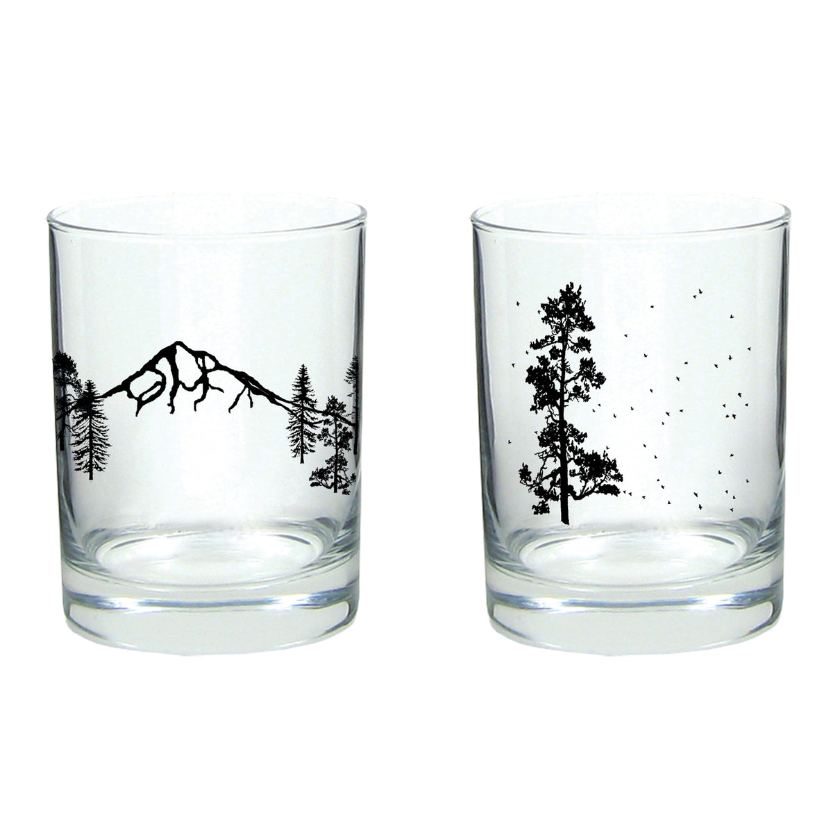 Vermont Pine Tree Etched Stemless Wine Glass - 15 oz – Alpine Drift