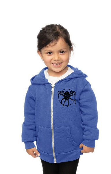 Octopus - Youth Zipped Hoodie Royal