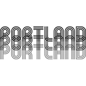 Portland Retro Fade *Limited Edition* T-Shirt - Unisex Navy