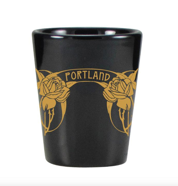 Portland Art Nouveau Roses “Limited Edition” Shot Glass
