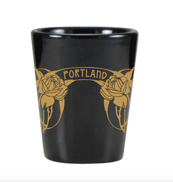 Portland Art Nouveau Roses “Limited Edition” Shot Glass