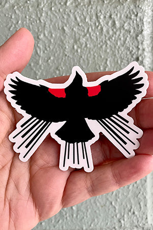 Red Winged Blackbird Die-Cut Vinyl Sticker