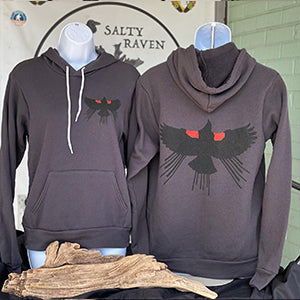 Red Winged Blackbird *Limited Edition* Soft Pull Over Hoodie - Unisex Dark Grey
