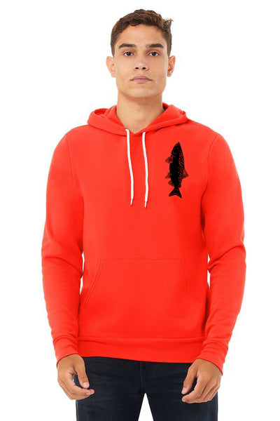 Salmon Sponge Fleece Pull Over Hoodie - Unisex Poppy