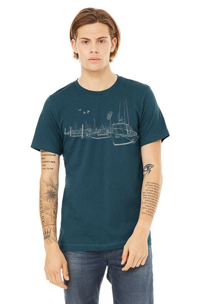 Salty Port T-Shirt - Unisex Deep Teal