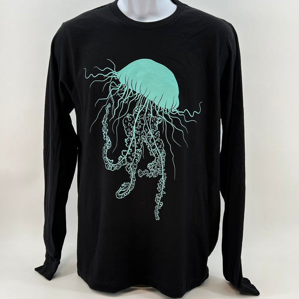 Sashay Jellyfish T-Shirt - Long Sleeve Unisex Black