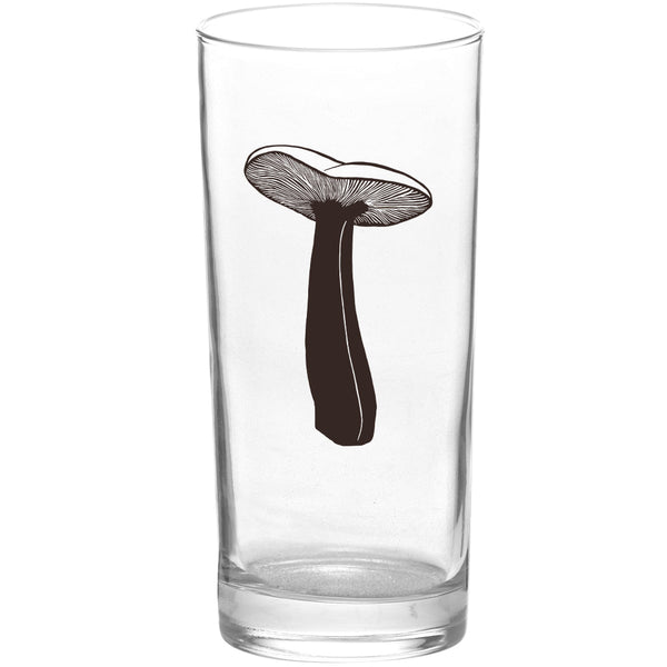 Mushrooms Shroom Mushroom Black Tall Collins Glass