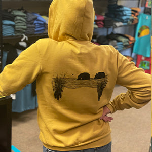 Twin Rocks Ultra Soft Zip up Hoodie - Unisex Heather Mustard