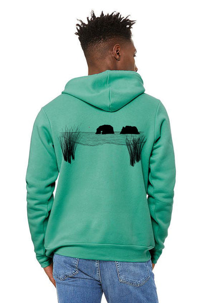 Twin Rocks Sponge Fleece Pull Over Hoodie - Unisex Teal