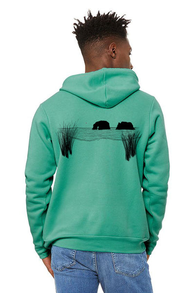 Twin Rocks Sponge Fleece Pull Over Hoodie - Unisex Teal