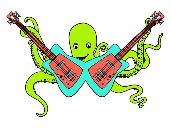 Octo Rocks Out T-Shirt - Toddler & Youth Asphalt