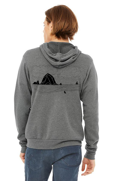 Haystack Humpback Ultra Soft Zip Up Hoodie - Unisex Deep Heather