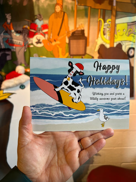 Cowabella Clause Happy Holidays Totally Awesome Card