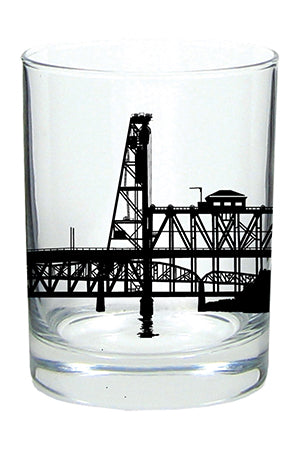 Portland Bridges Lowball Rocks Glass