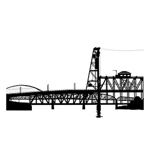Portland Bridges *Limited Edition* T-Shirt - Unisex Black