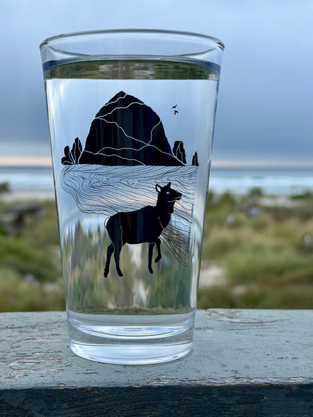Elk Haystack Love Pint Glass - Single and Boxed