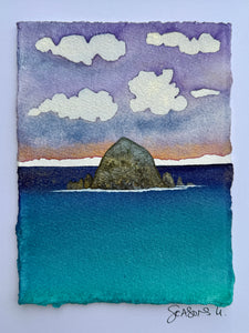 Endless Summer 11 x 14  - Original Watercolor Paintings By Seasons Kaz Sparks