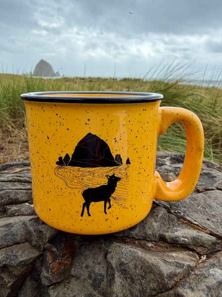 Elk Haystack Love Gamboge 15oz Ceramic Campfire Mug
