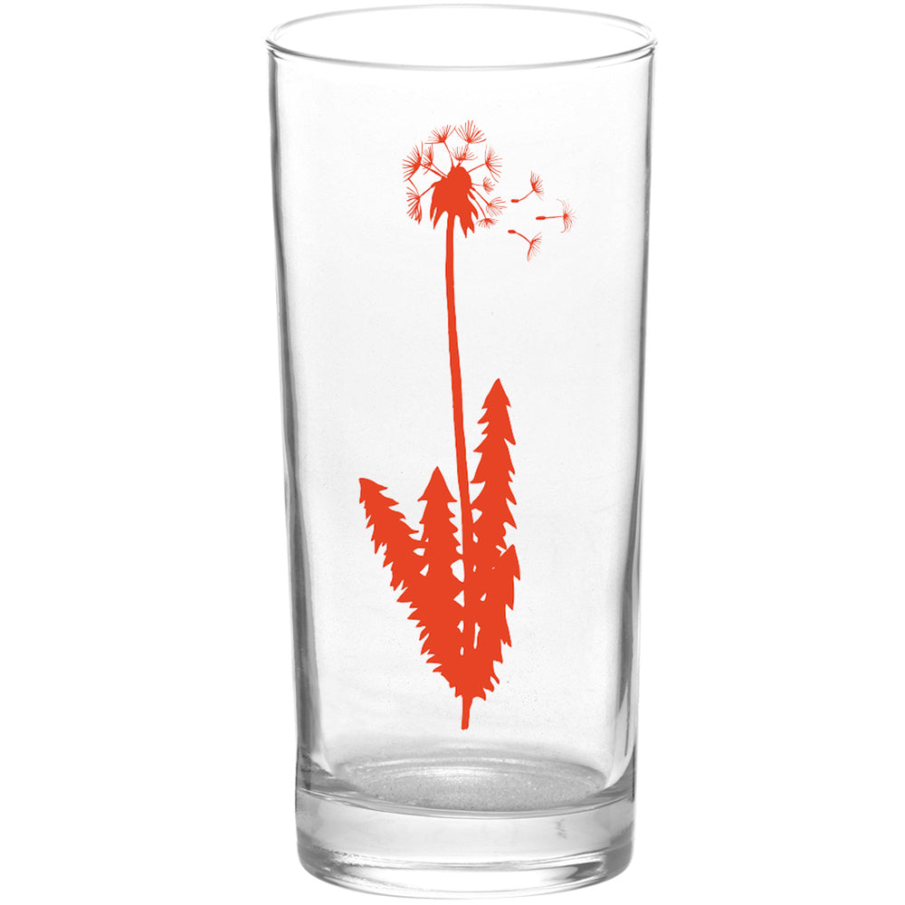 Botanical 3 Wishes Color Red Tall Collins Glass