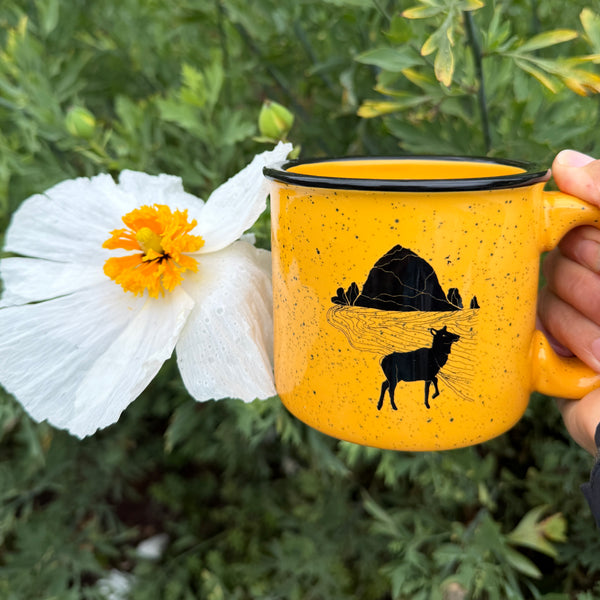 Elk Haystack Love Gamboge 15oz Ceramic Campfire Mug