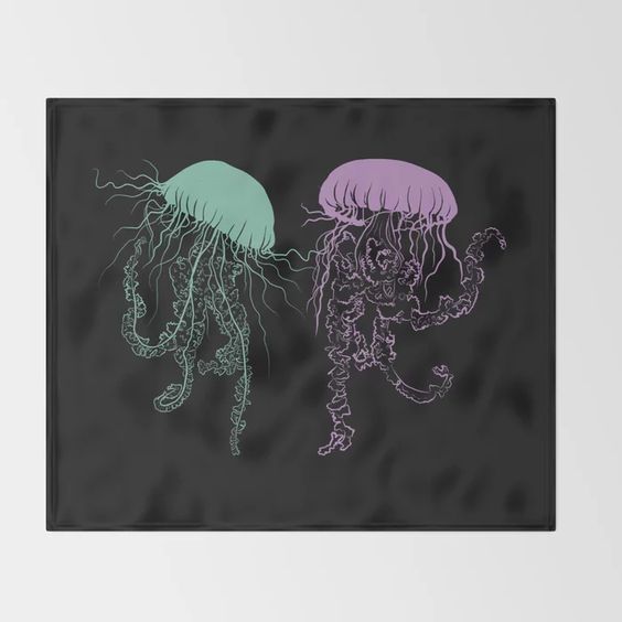 Dancing Jellyfish  Home Products - Blanket