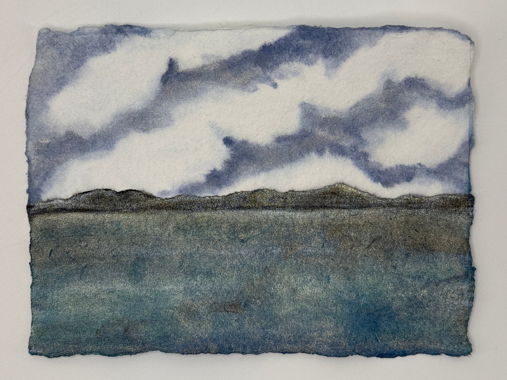 River Day Dreaming 8x10  - Original Watercolor Paintings By Seasons Kaz Sparks