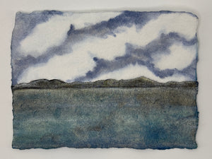River Day Dreaming 8x10  - Original Watercolor Paintings By Seasons Kaz Sparks