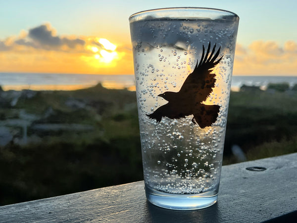 Flying Raven Pint Glass