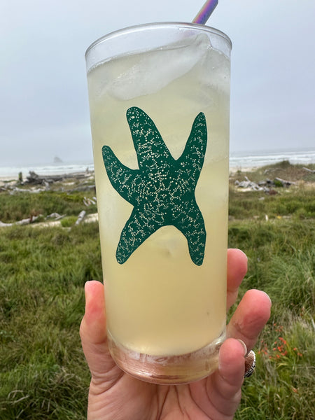 4 Pack Boxed Set Sea Star Color Tall Collins Glasses