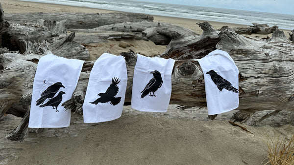 "All The Ravens" Tea Towel Set (4-Pack)