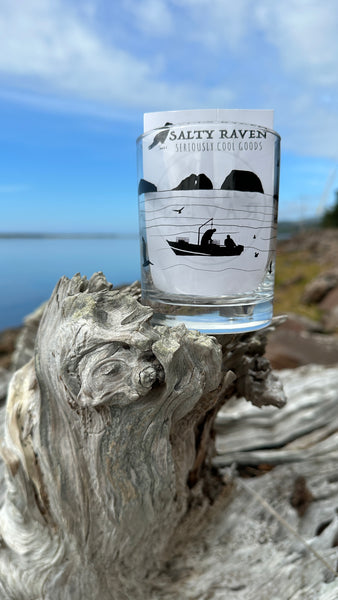 Bay Bounty Rocks Lowball Glass