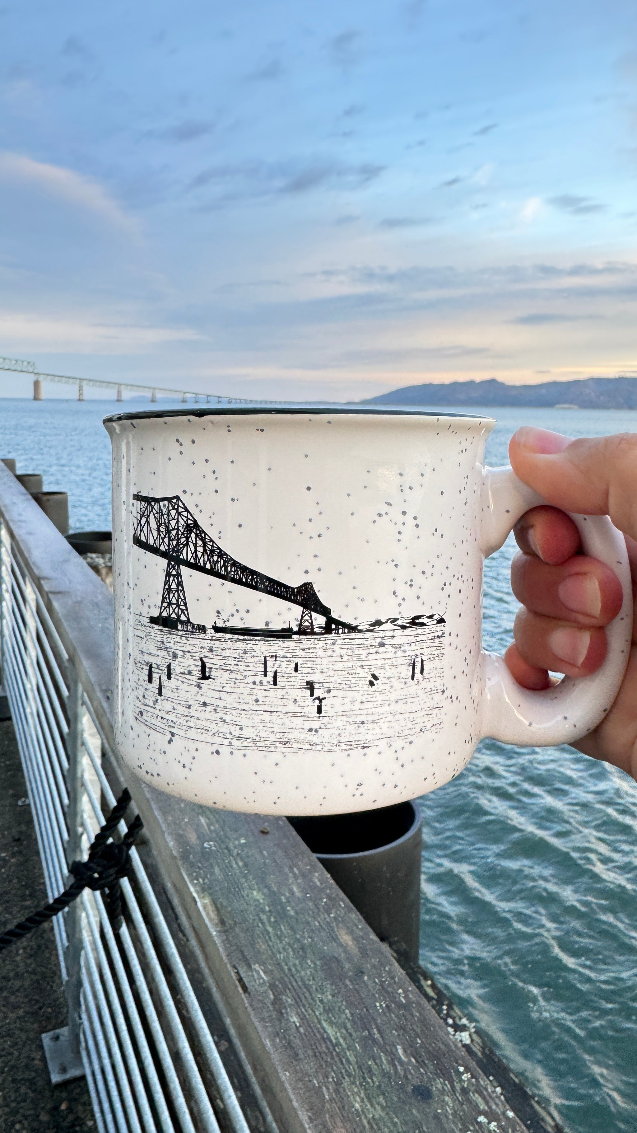 Gateway to the Sea White 15oz Ceramic Campfire Mug – Salty Raven Gateway to the Sea White 15oz Ceramic Campfire Mug – Salty Raven