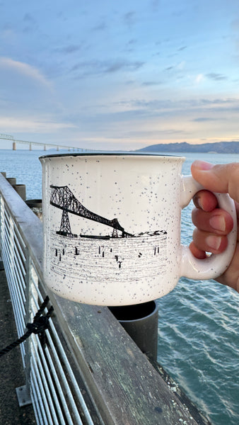 Gateway to the Sea White 15oz Ceramic Campfire Mug