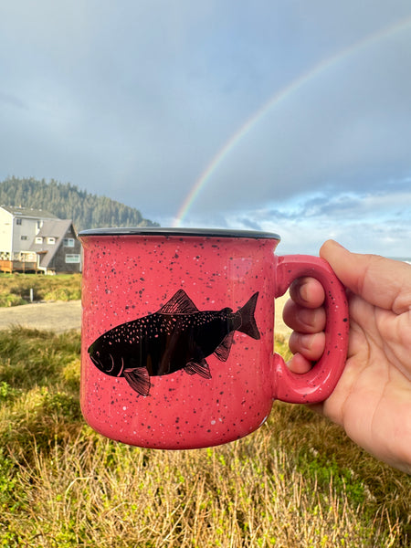 Salmon Coral 15oz Ceramic Campfire Mug