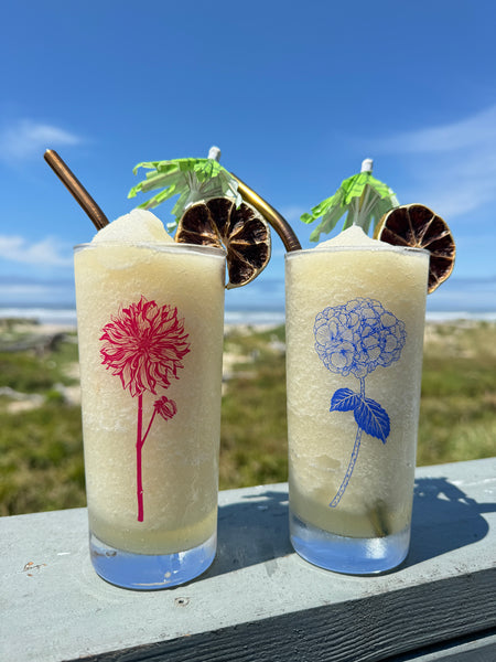 Flowers Dahlia Flower Color Fuchsia Tall Collins Glass