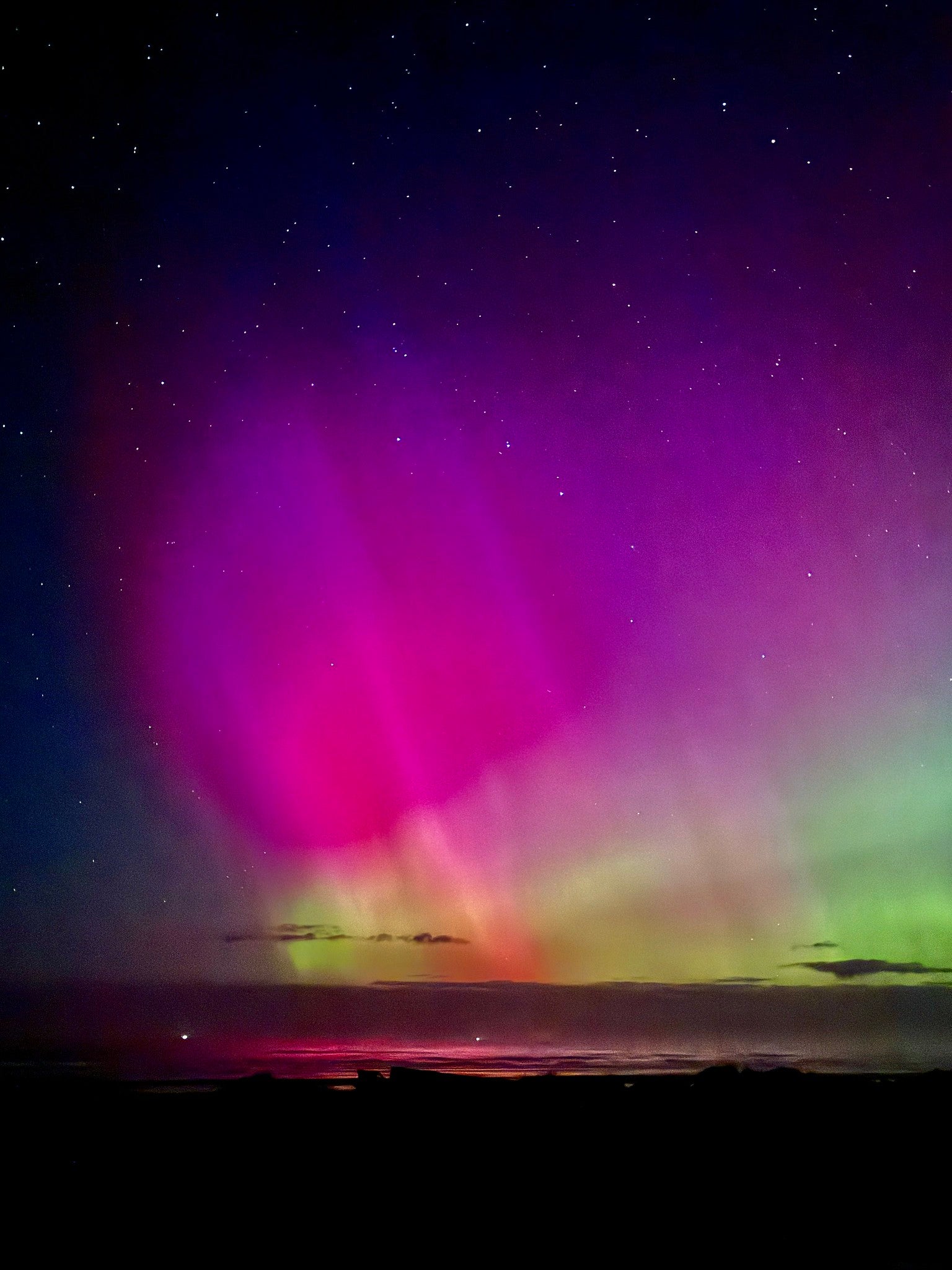 Aurora Borealis Vertical Original Photography Paper Prints & Framed Metal Prints