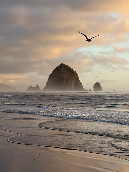 In Flight Haystack Sunset  Original Photography Paper Prints & Framed Metal Prints