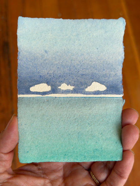 Just Vibes 8x10  - Original Watercolor Paintings By Seasons Kaz Sparks