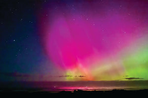 Aurora Borealis Oregon Coast Postcard