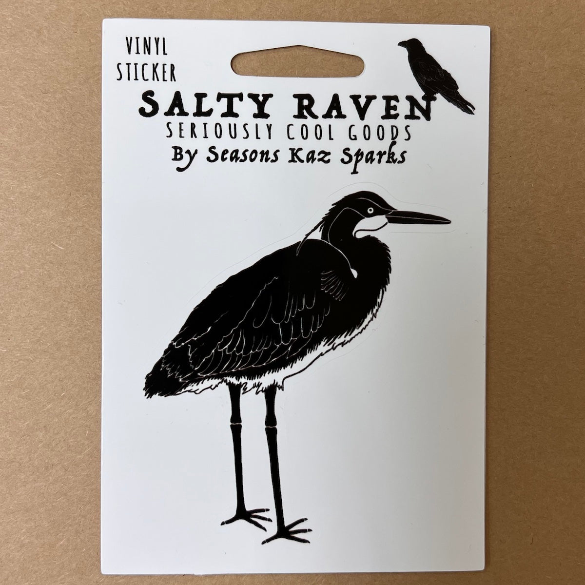 Blue Heron HVS Vinyl Peel Away Sticker