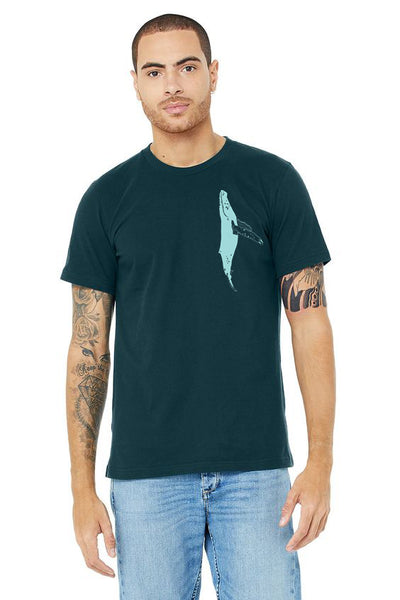 Humpback Whale Breaching *Limited Edition* Unisex Tee Shirt, Men's T-shirt