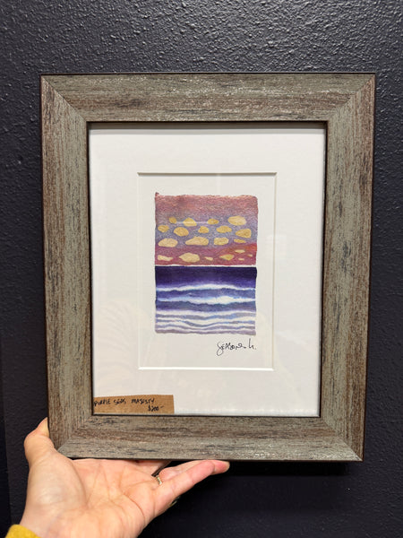 Purple Seas Majesty 8x10  - Original Watercolor Paintings By Seasons Kaz Sparks