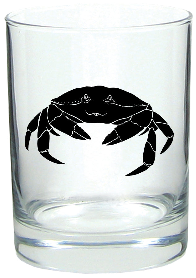 Crabby Lowball Rocks Glass